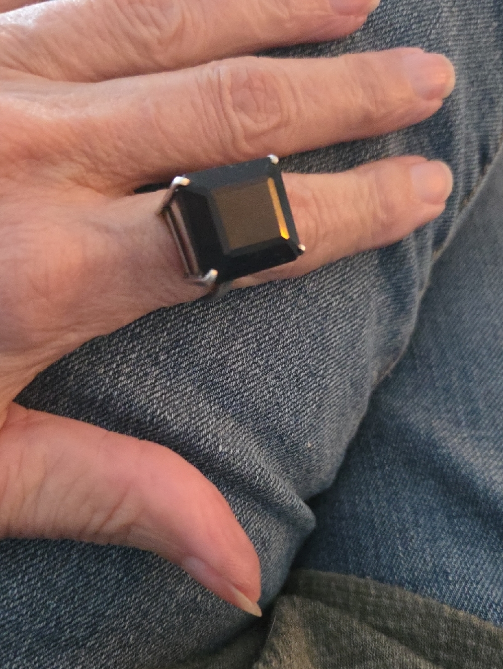 Ladies Dark Topaz Cocktail Ring